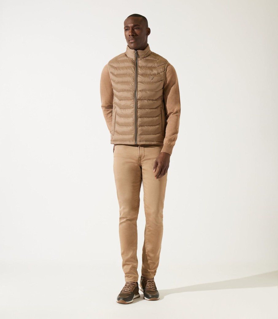 Vetements IZAC | Doudoune sans manches beige