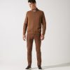 Vetements IZAC | Gilet Zippé Col Teddy Camel