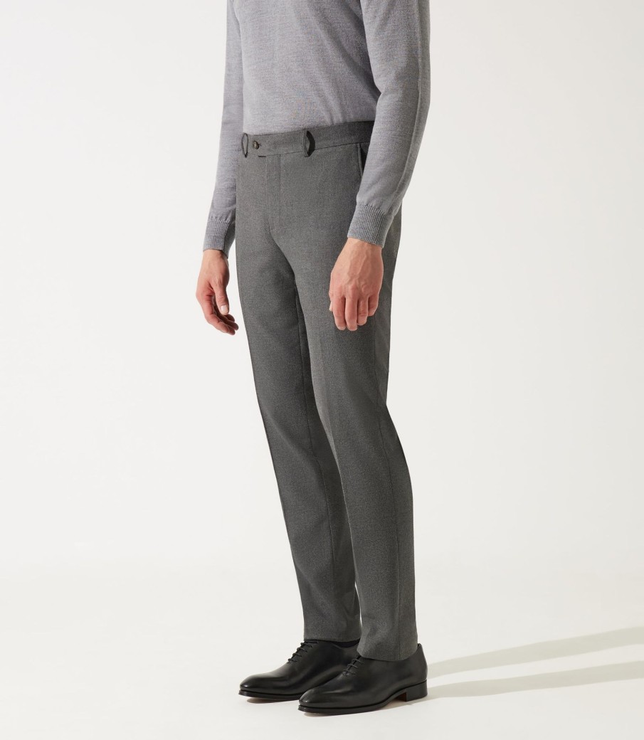 Vetements IZAC Pantalons Ville | Pantalon City Gris-Moyen