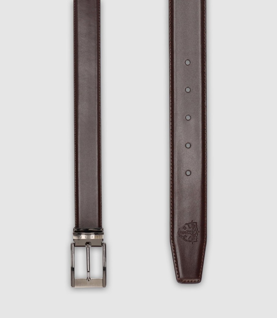 Accessoires IZAC | Ceinture réversible 35 mm marron_noir