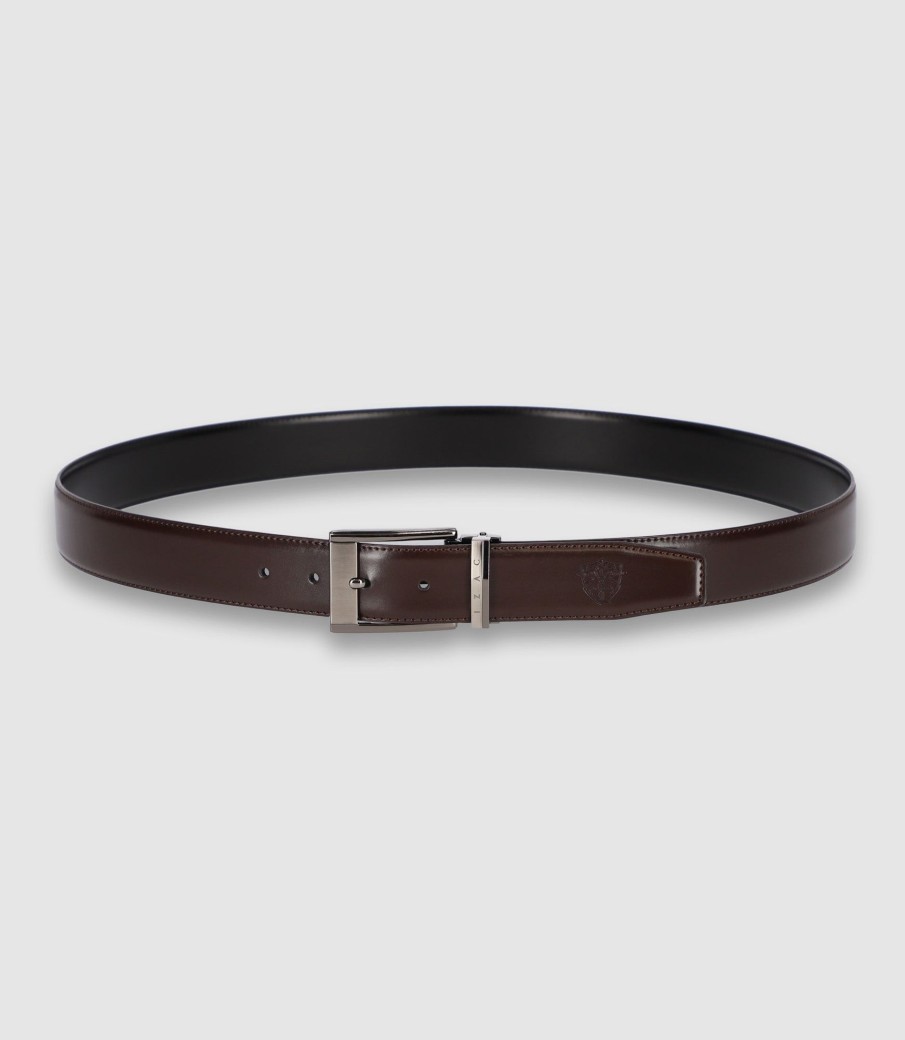 Accessoires IZAC | Ceinture réversible 35 mm marron_noir