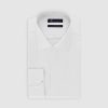 Vetements IZAC Chemises Blanches | Chemise Slim Fit En Satin De Coton Blanc