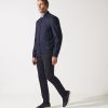 Vetements IZAC | Veste Teddy Bleu Marine Manille