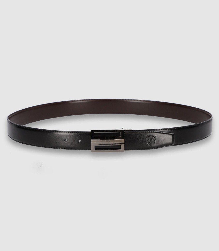 Accessoires IZAC | Ceinture Réversible 35Mm Noir_Marron