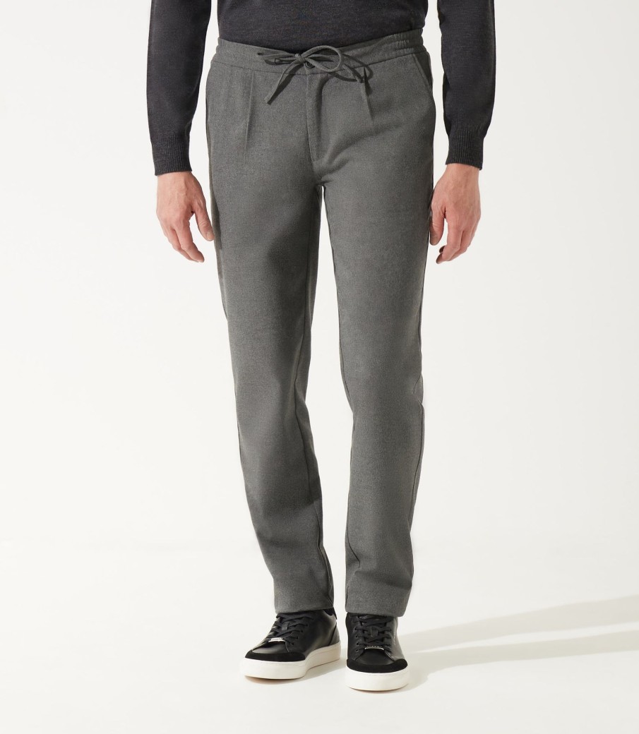 Vetements IZAC Pantalons Ville | Pantalon City Gris-Moyen