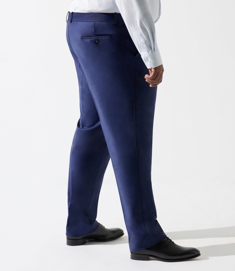 Vetements IZAC Grande Taille | Pantalon de ville Figlibt bleu marine