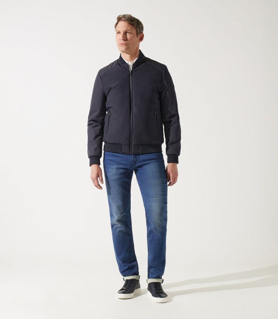 Vetements IZAC | Veste Teddy Marine