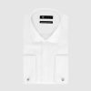 Vetements IZAC Chemises Blanches | Chemise Slim Fit En Satin De Coton Blanc