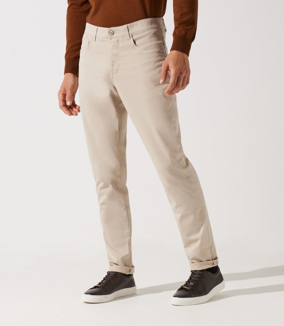 Vetements IZAC | Chino uni mastic