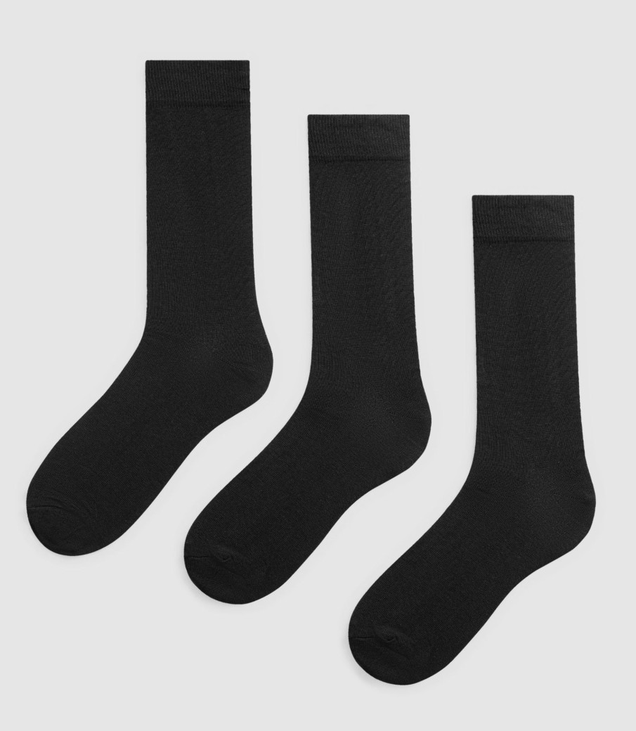 Accessoires IZAC | Chaussettes Pack3 Co/Stretch Noires