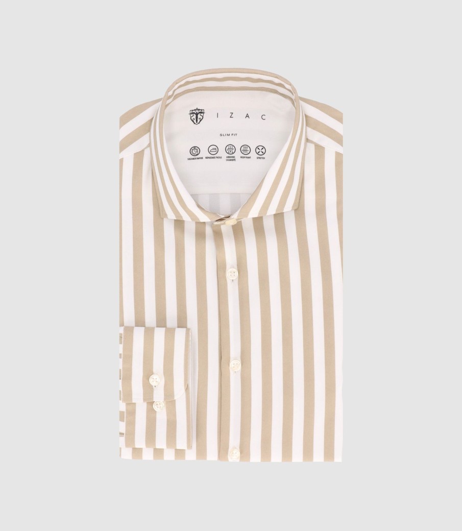 Vetements IZAC | Chemise beige