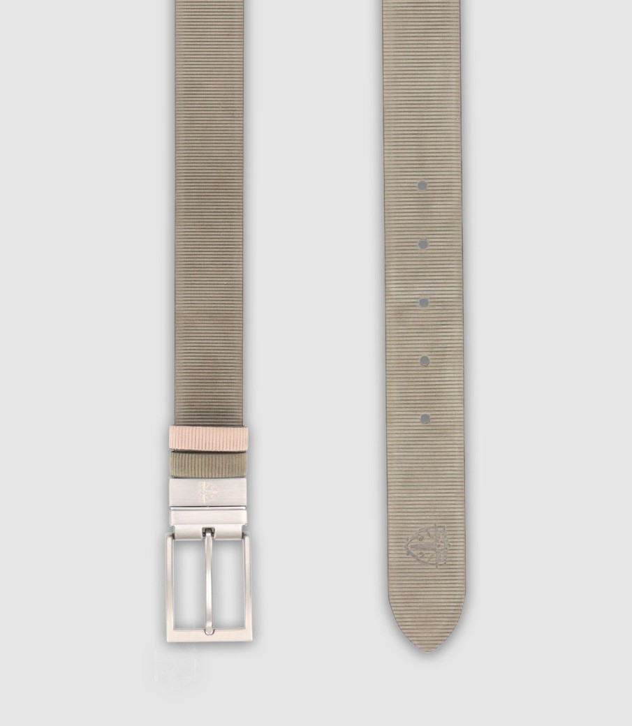 Accessoires IZAC | Ceinture Casual Kaki_Beige