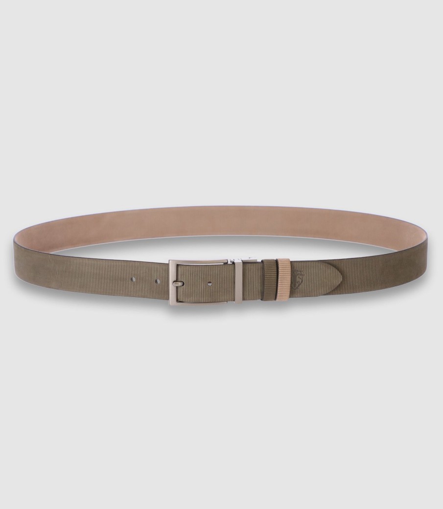 Accessoires IZAC | Ceinture Casual Kaki_Beige