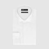 Vetements IZAC Chemises Blanches | Chemise Slim Fit En Satin De Coton Blanc