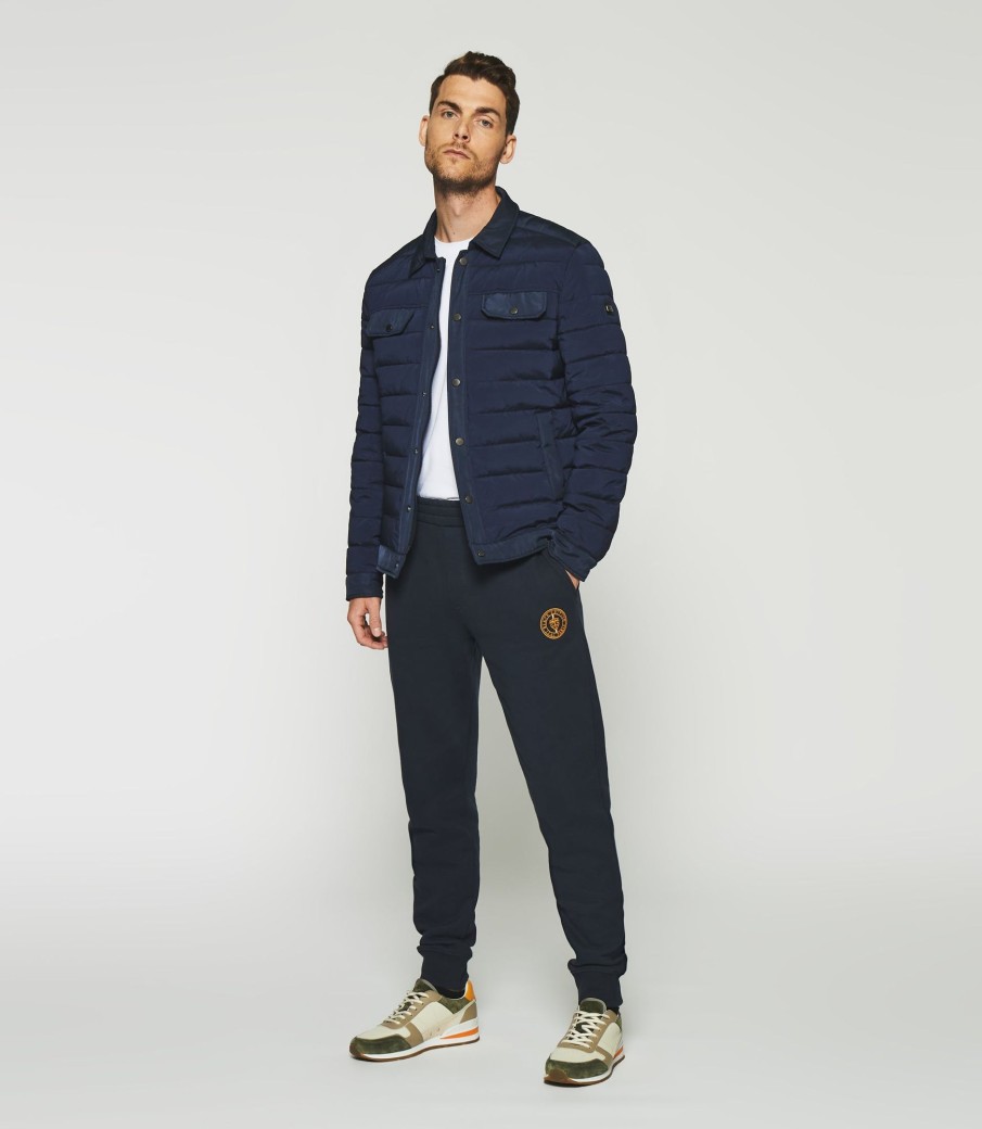 Vetements IZAC | Veste matelassée bleu marine Rox