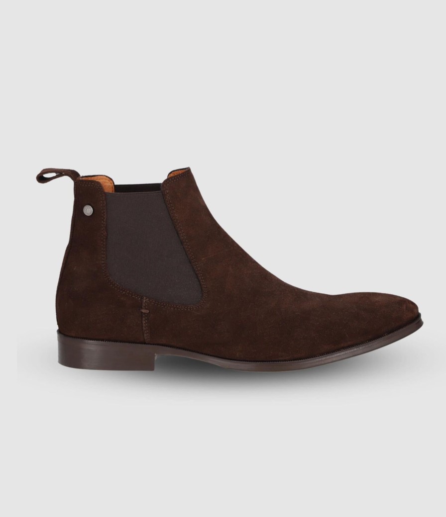 Chaussures IZAC | Bottes élastiques en daim marron Opheli