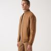 Vetements IZAC | Veste Teddy en Laine Camel Moscou