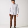 Vetements IZAC | Chemise Imprimée Avec Coudes White_Camel Jorge