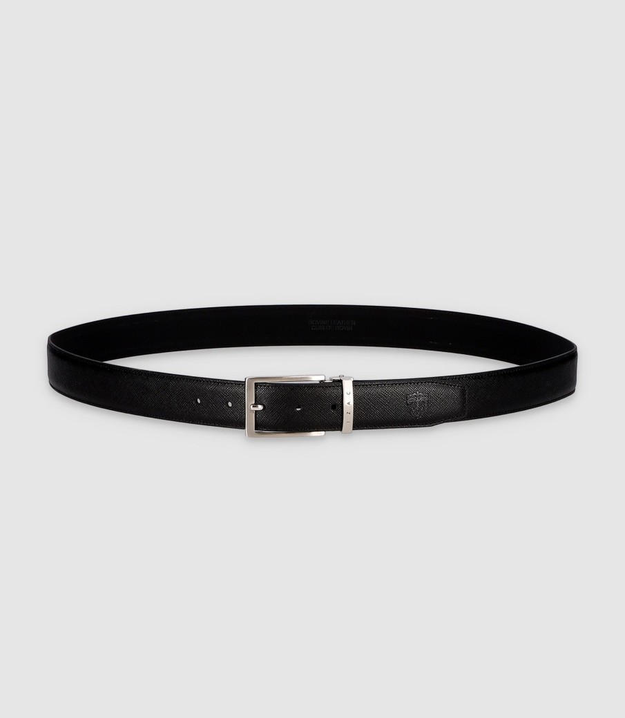 Accessoires IZAC | Ceinture Réversible 35Mm Black_Noir-Matt