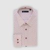 Vetements IZAC | Chemise Blanc-Rose-Bordeaux