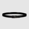 Accessoires IZAC | Ceinture Réversible 35Mm Noir-Matt_Noir