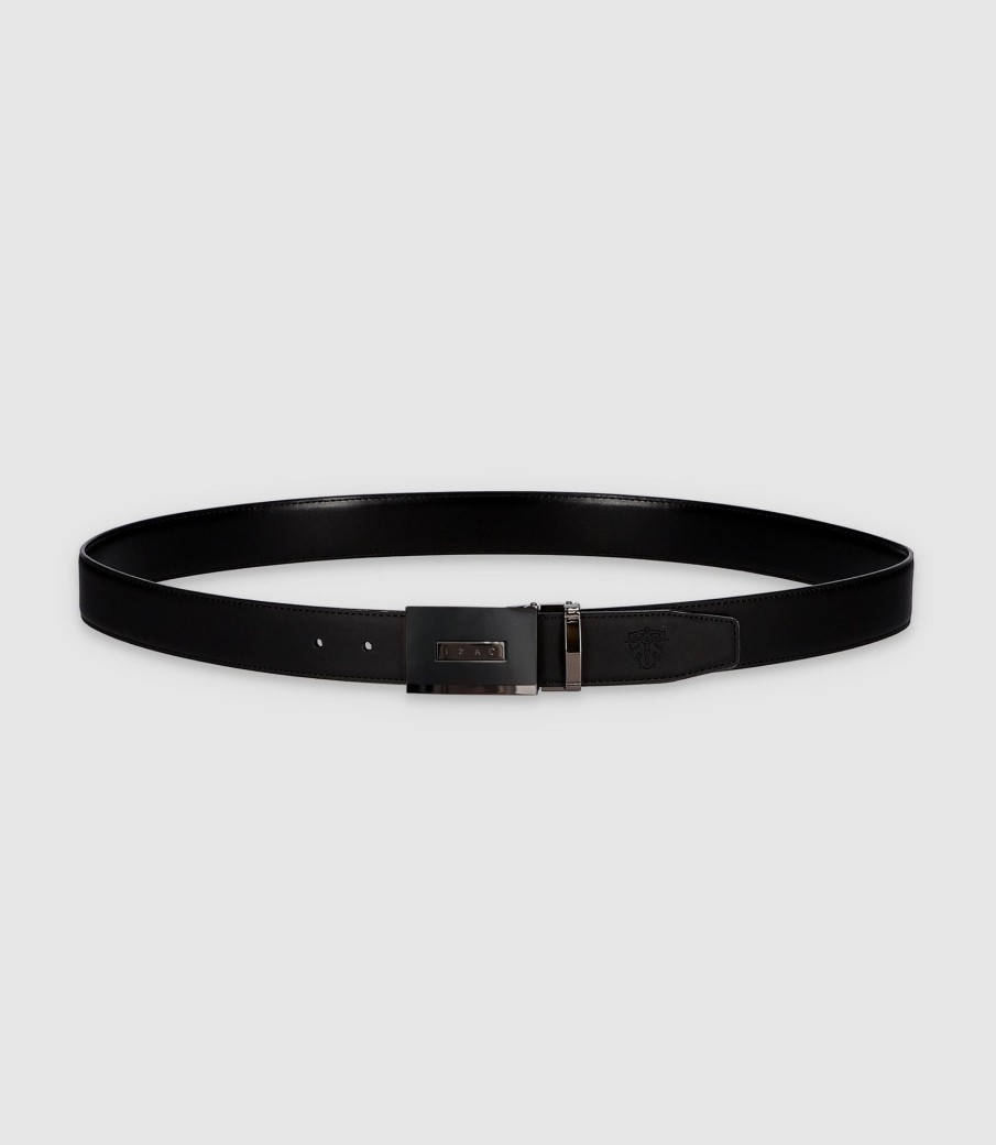 Accessoires IZAC | Ceinture Réversible 35Mm Noir-Matt_Noir