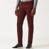 Vetements IZAC | Chino Satiné Bordeaux