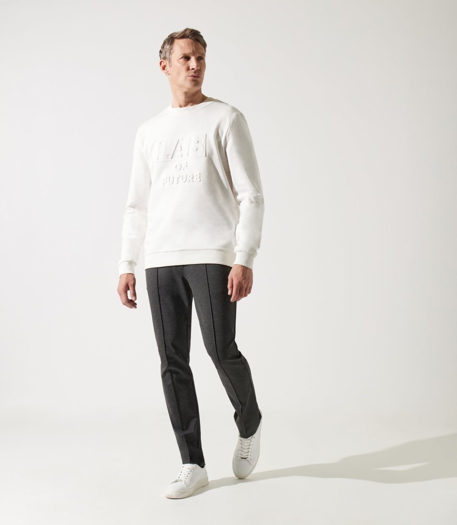 Vetements IZAC | Col Rond Fantaisie Blanc