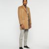 Vetements IZAC | Manteau Laine Et Cachemire Camel Indalecio