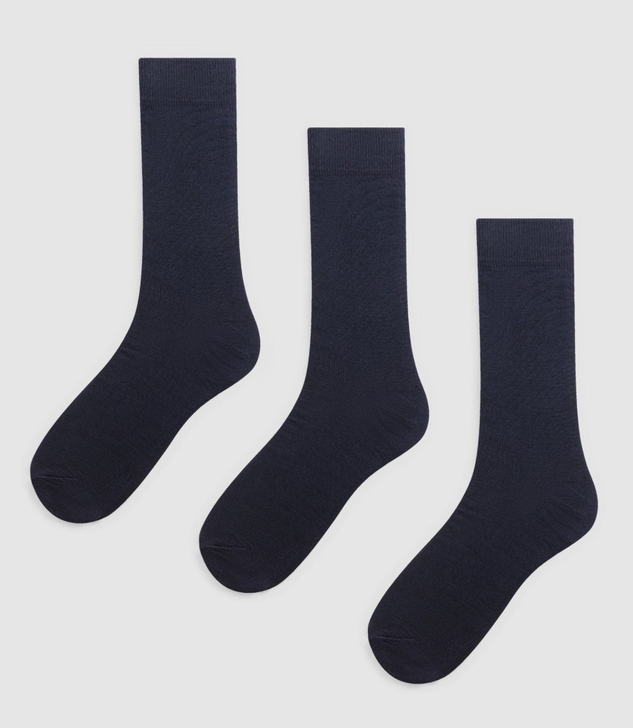 Accessoires IZAC | Pack3 Chaussettes Co/Stretch Marine