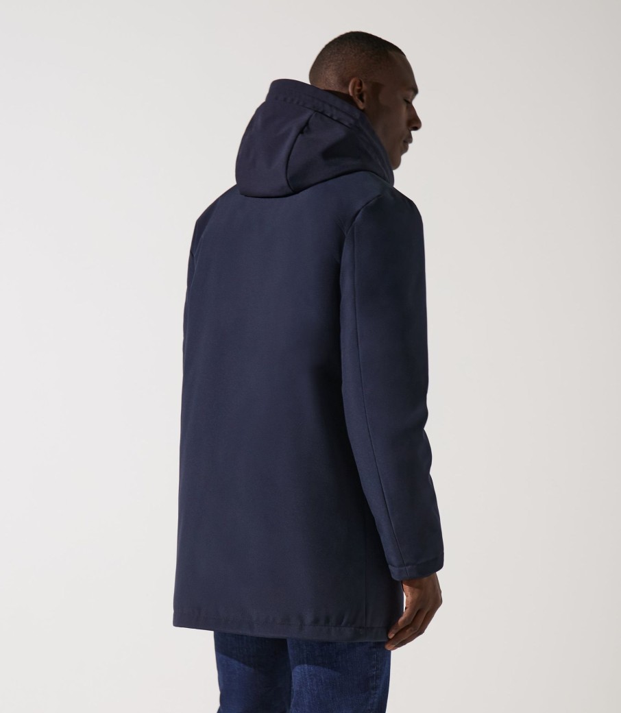 Vetements IZAC | Parka à capuche marine