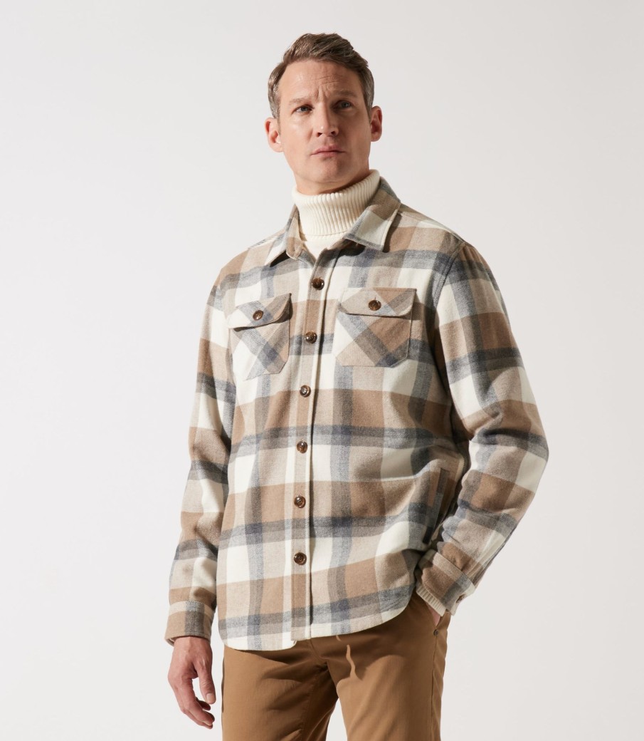 Vetements IZAC | Chemise Camel_Gris