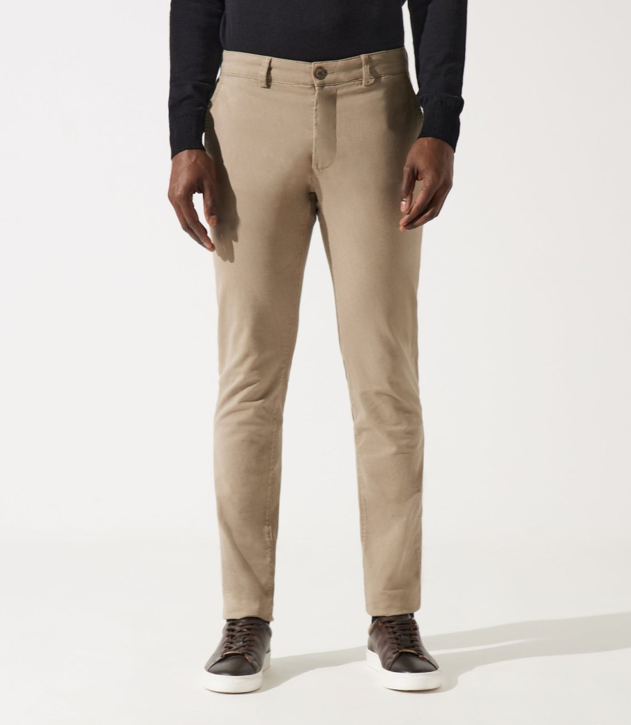 Vetements IZAC | Chino imprimé beige