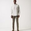 Vetements IZAC | Khaki_White Chemise Imprimée Jorge