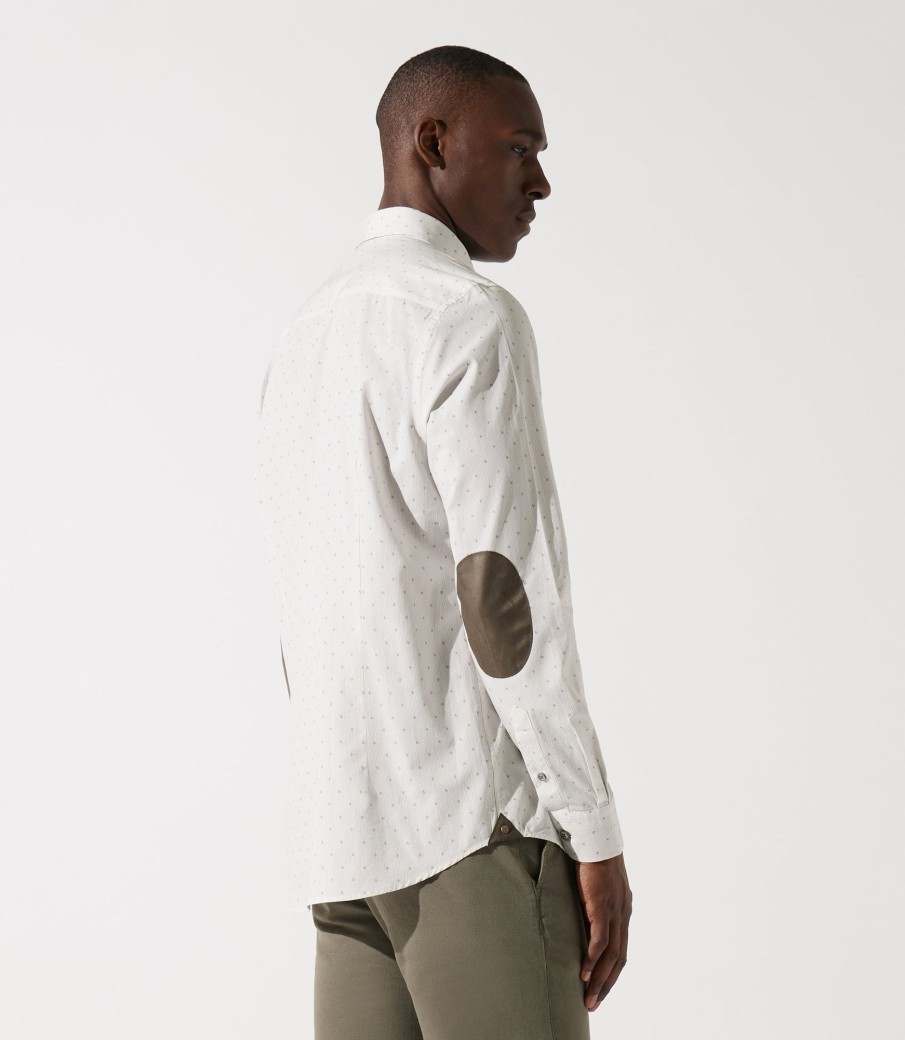 Vetements IZAC | Khaki_White Chemise Imprimée Jorge