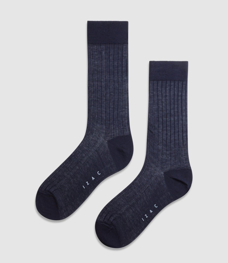 Accessoires IZAC | Chaussettes bleu marine