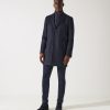 Vetements IZAC | Manteau City Doublé Polaire Bleu-Jean