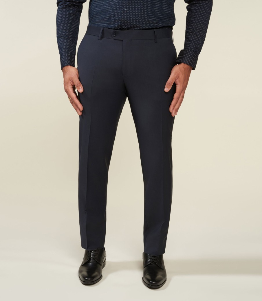 Vetements IZAC Grande Taille | Pantalon City Laine Marine Librebt