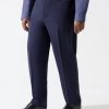 Vetements IZAC Grande Taille | Pantalon City Laine Bleu Marine Flatteurbt