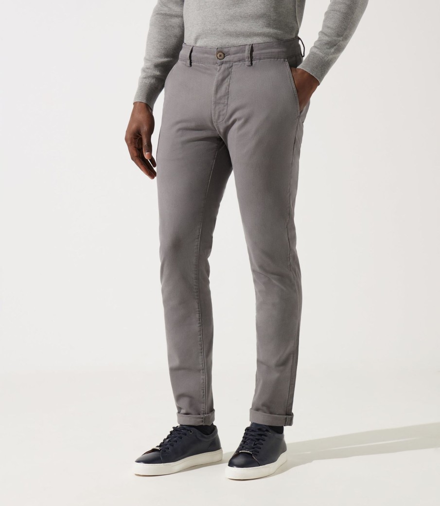 Vetements IZAC | Chino Imprimé Anthracite