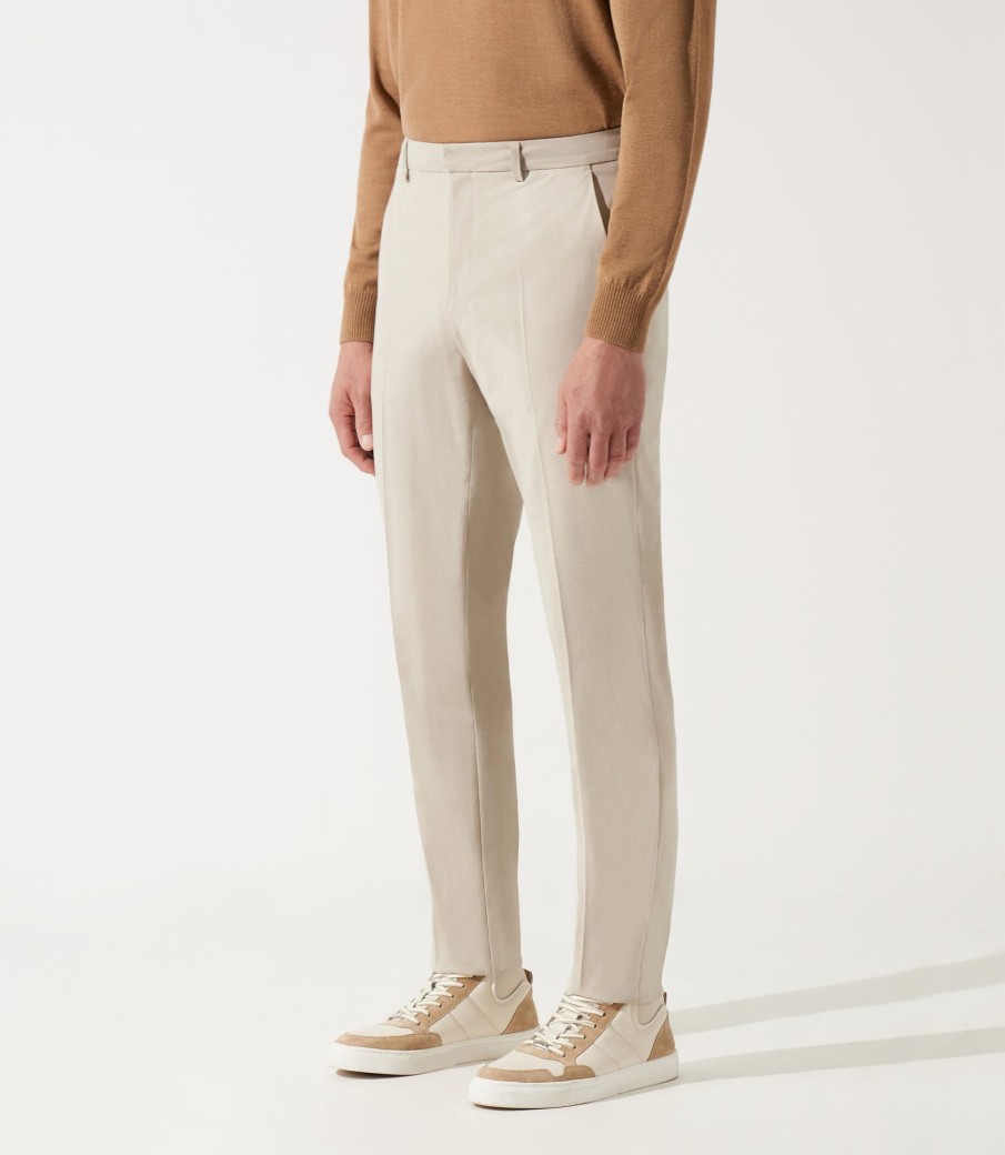 Vetements IZAC Pantalons Ville | Pantalon de ville beige