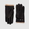 Accessoires IZAC | Gants en cuir marron