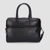 Accessoires IZAC | Sac Business En Cuir Noir Wallas