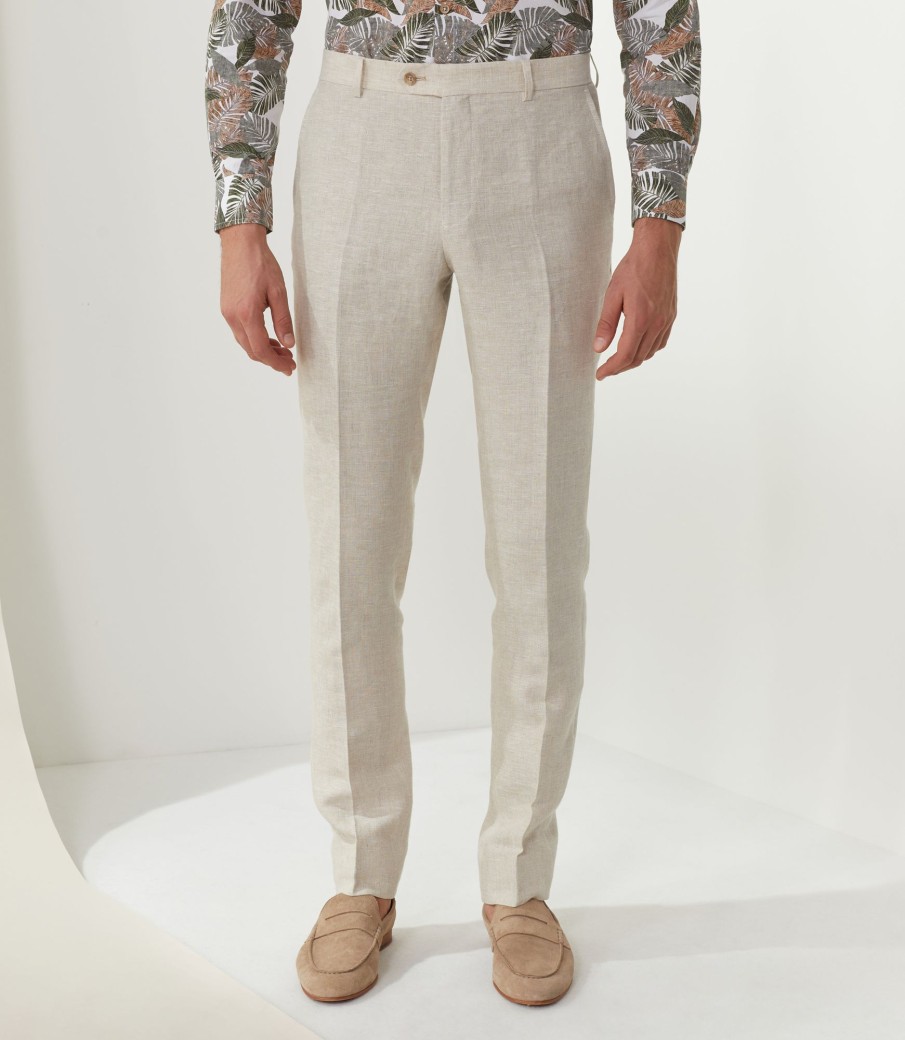 Vetements IZAC Costumes 3 Pieces | Pantalon De Ville Beige "Izur"