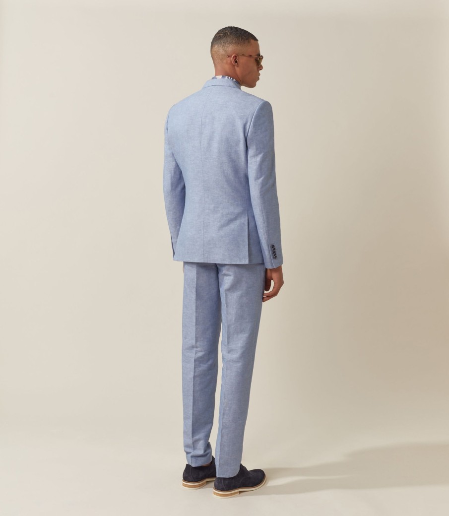 Vetements IZAC Costumes 3 Pieces | Veste de ville séparable bleu clair "Azurro"