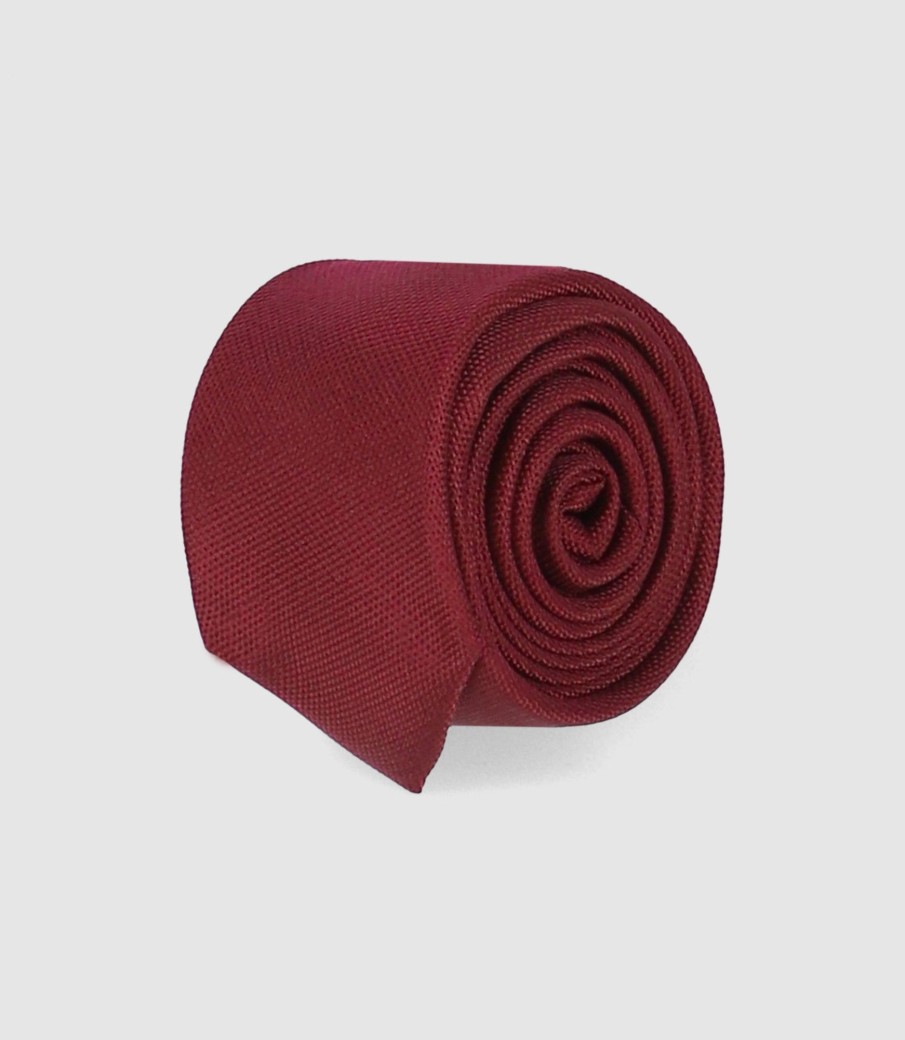 Accessoires IZAC | Cravates Bordeaux