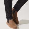 Chaussures IZAC | Botte Élastique En Daim Taupe Omaha