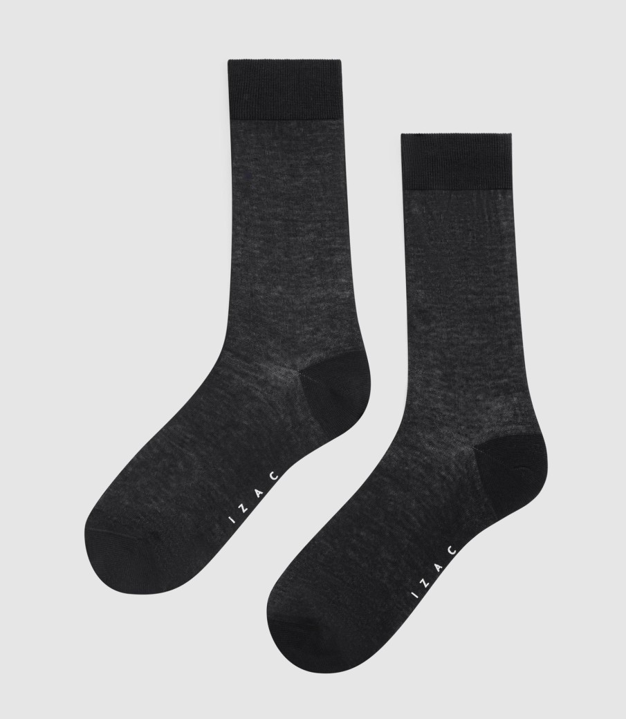 Accessoires IZAC | Chaussettes en coton noir